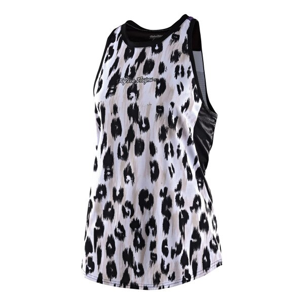 Troy Lee Designs Luxe Tank Top Women's in Wild Cat White